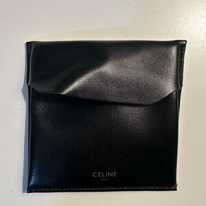 Celine Black Leather Pouch Dustbag